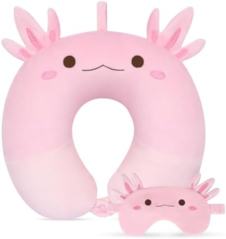 Kids Travel Pillow with Eye Mask