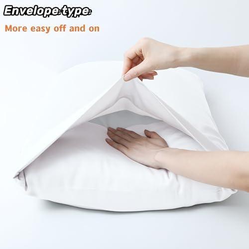 Zaizaihome California King Pillowcase Set of 2 Bamboo Viscose