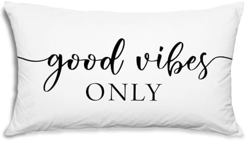 Mental Health Pillow Cover Good Vibes Only Symphonic Space Flux
