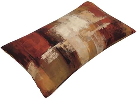 Breathe Easy Lcokin Burnt Orange Abstract Throw Pillow Covers