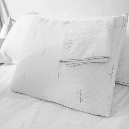 FeelAtHome Cooling Bamboo Pillow Cover - 20x26 inches Waterproof Breathable