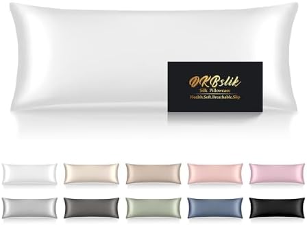 DKBslik Silk Pillow Cases 20x54 Cooling Body Pillow Cover with Zipper