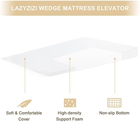 Experience better sleep with Lazyzizi Wedge Mattress Elevator 7-Inch