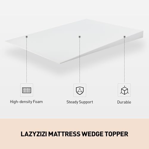 Lazyzizi 5-Inch Queen Mattress Wedge Topper for Health Relief