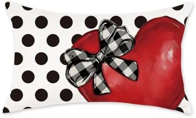 Valentines Day Heart Throw Pillow Cover for Home Decor