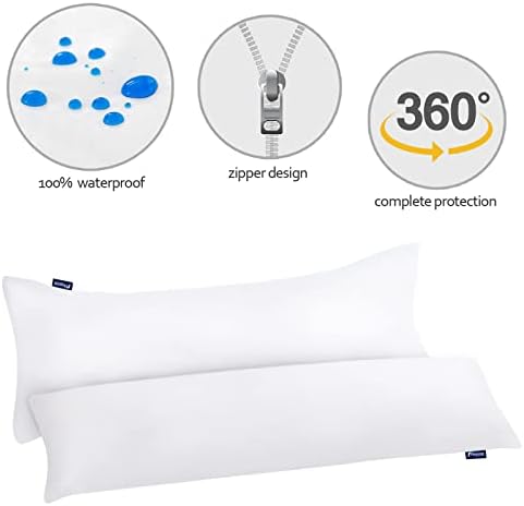 Moonsea Cooling Waterproof Pillow Protector Body Size 2 Pack