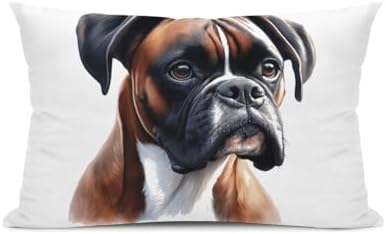 Adorable Dog Rectangle Throw Pillow Cover 12x20 Inch