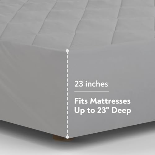 Soft Breathable Noiseless Queen Mattress Pad