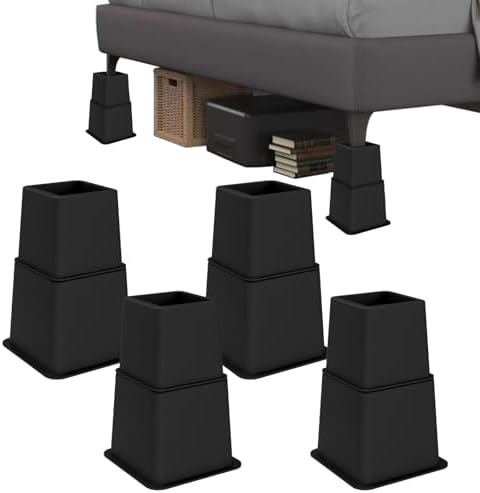 Demiwise Adjustable Bed Risers - Elevation Options for Beds couches tables chairs