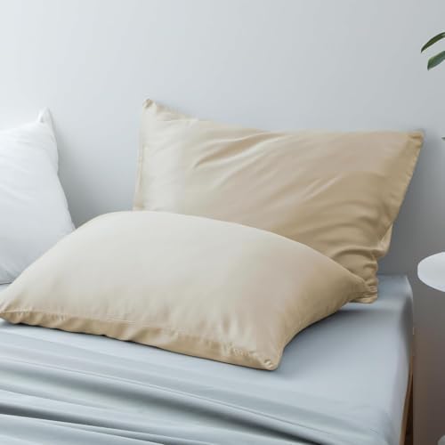 Zaizaihome Bamboo Pillow Protectors For Toddlers 2 Pcs Soft Cool