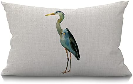 Stylish Heron Pillow Cozy Sofa Decor