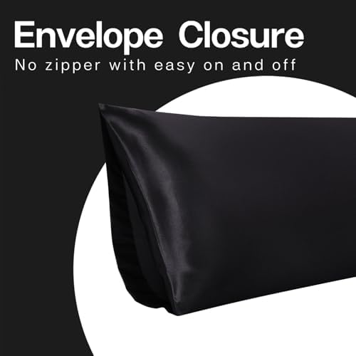 Soothing SATIN Body Pillow Cover for Enhancing Hair and Skin