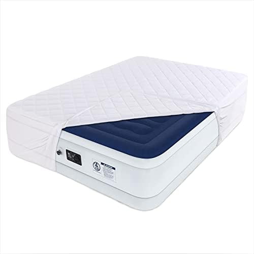 HOMBYS Air Mattress Pad Queen Size Soft Breathable Noiseless Sleep Solution