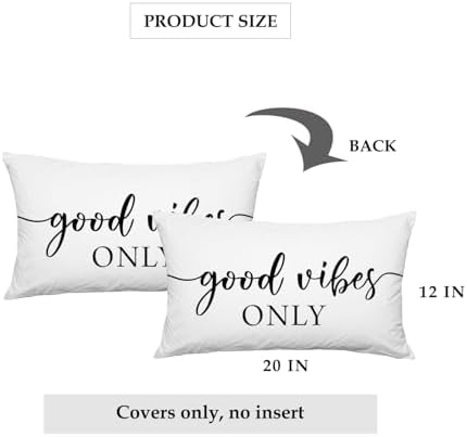 Mental Health Pillow Cover Good Vibes Only Symphonic Space Flux