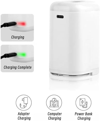 Mybomlwow Portable Air Pump with LED Light for Camping Travel