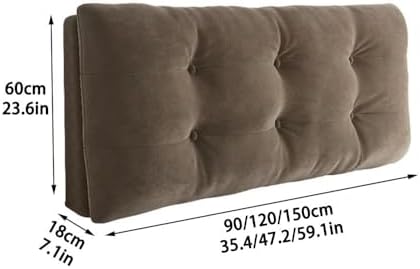 Luxury Headboard Pillow for Queen Beds with Removable Cover