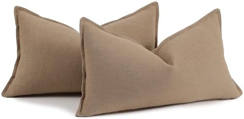 Hckot 12x20 Brown Decorative Pillow Covers