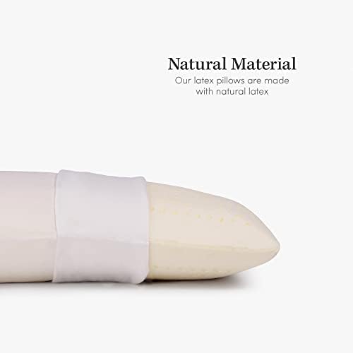 Luxury King-Size Latex Pillow with 100 Cotton Cover