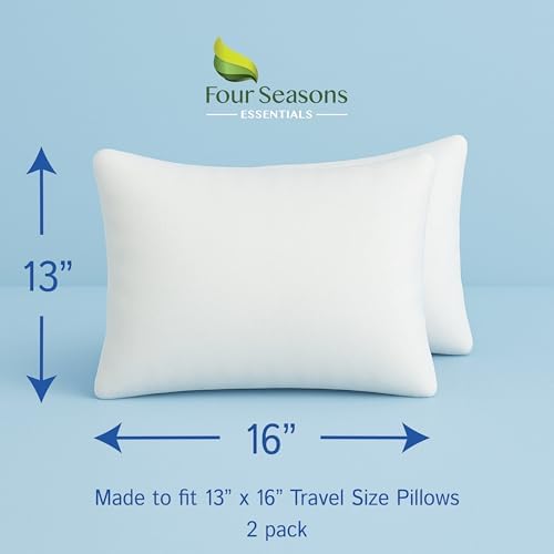 Travel Size Pillow Protectors - Soft Waterproof Hypoallergenic