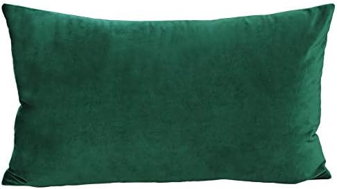 12x20 Velvet Throw Pillow Covers Green Christmas Decor 1