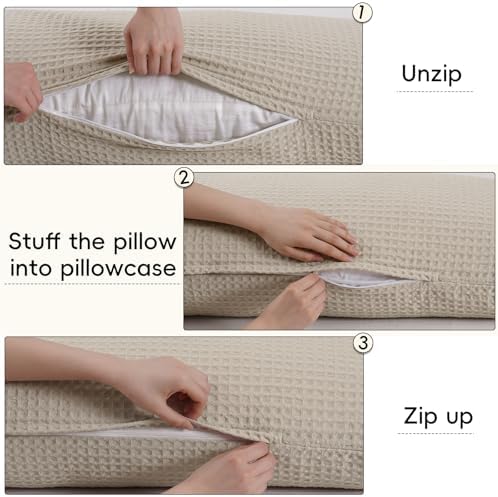 PHF Ultra Soft Waffle Weave Body Pillowcase