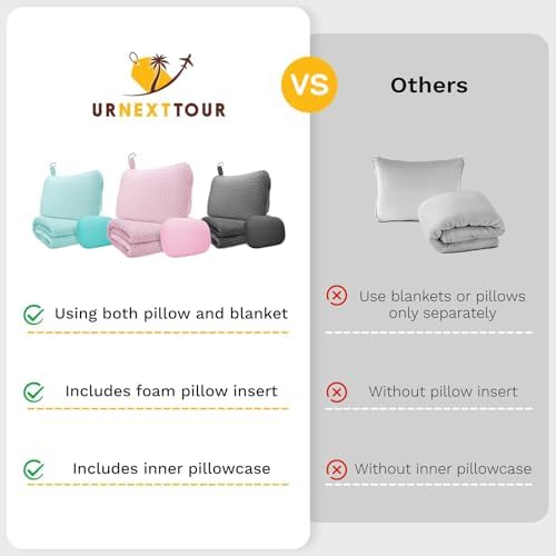Travel Pillow Blanket Set - Cozy Comfort for All Seasons