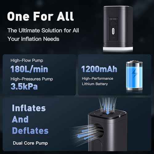 Compact Portable Air Pump for Inflatables