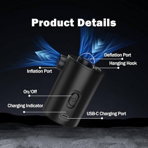 Compact Powerful Air Pump for camping or backyard use