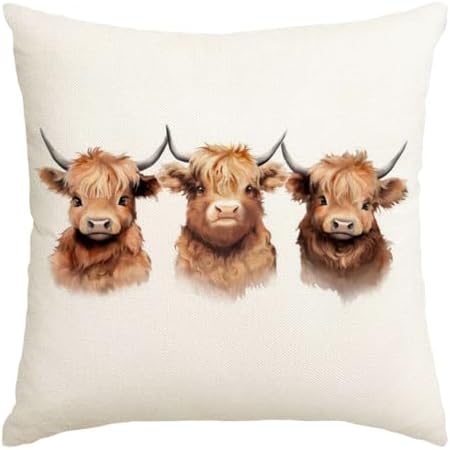 Stylish Cow Print Throw Pillow Covers