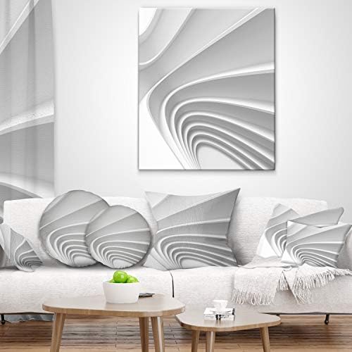 Design Art Fractal Bulgy 3D Layers Lumbar Pillow Cover Comfort and Style