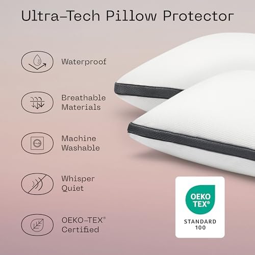 Coop - Cool Toddler Pillow Protector - Waterproof Breathable Machine Washable Grey