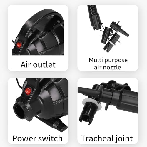 Big air mattress pump for quickly inflating air mattress