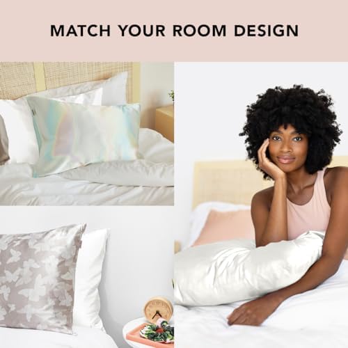 Select Luxury Satin PillowCase with Zipper Ivory