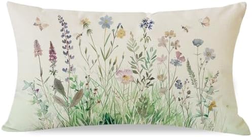 Bring Spring to Your couch 12x20 Inch Farmhouse Pillow Cover Bloom Your Space