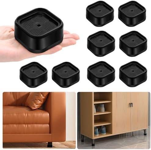 Adjustable Bed Risers furniture height 1 2 3 inches Set of 8