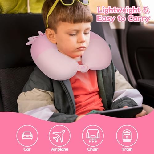 Kids Travel Pillow with Eye Mask