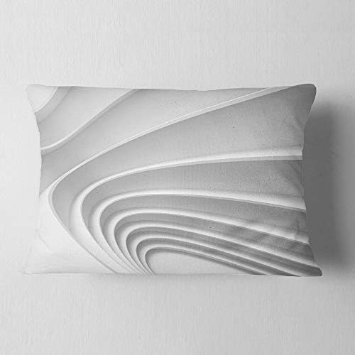Design Art Fractal Bulgy 3D Layers Lumbar Pillow Cover Comfort and Style