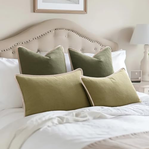 Sage Green Decorative Throw Pillow Covers