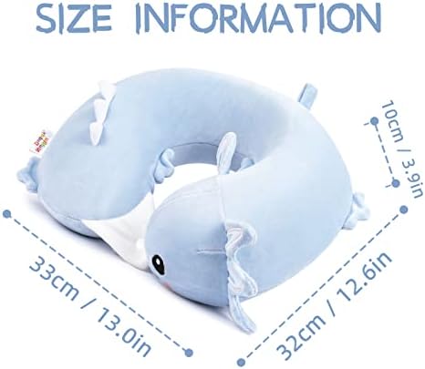 Niuniu Daddy Axolotl Travel Neck Pillow for Kids and Adults