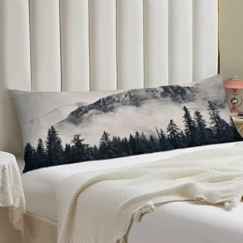 Foggy Forest Body Pillow Cover Soft Durable