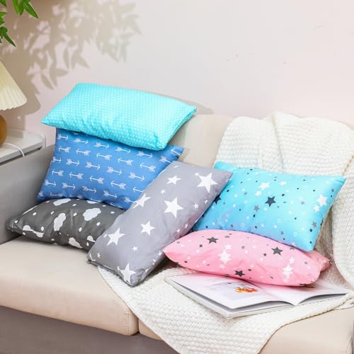 Kigley 6 Pack Mini Travel Pillows for Kids and Dogs