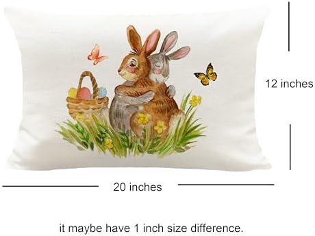 Spring Vintage Easter 12x20 Pillow Covers