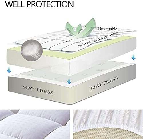 EASELAND Queen Mattress Pad with Pillow Top and Cooling Topper