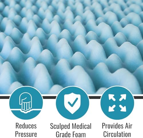 Durable Comfort Mattress Topper with Breeze for Twin Sleepers