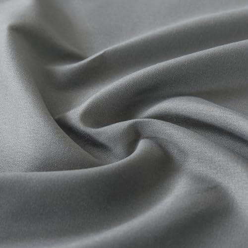 WhatsBedding Body Pillow Cover Soft Microfiber Pillowcase 20x54 Inch Grey