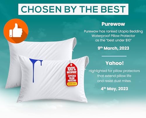 Utopia Bedding Waterproof Pillows