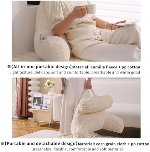 Luxurious Reading Pillow with Back Support for Relaxing