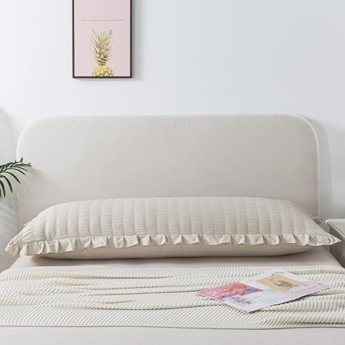 Premium Seersucker Body Pillowcase - Soft Wrinkle-Resistant Boho-Style Bedding