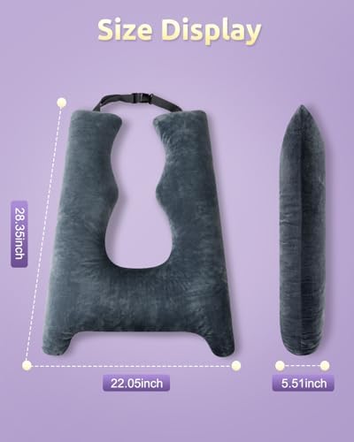 FAIORD Travel Pillow for Kids Car Pillow with Adjustable U-Shape