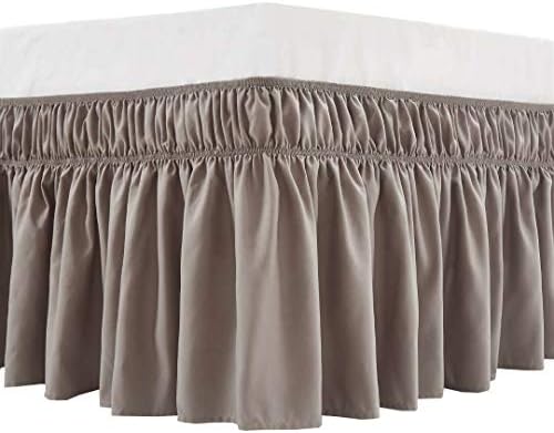 MEILA QueenKing Bed Skirt Tailored Drop Smooth Fabric Easy to Install